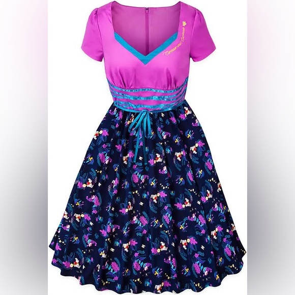 Her Universe Dresses & Skirts - Elegant Purple and Blue Floral Dress